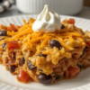 Cheesy Chicken Taco Casserole with Black Beans 1