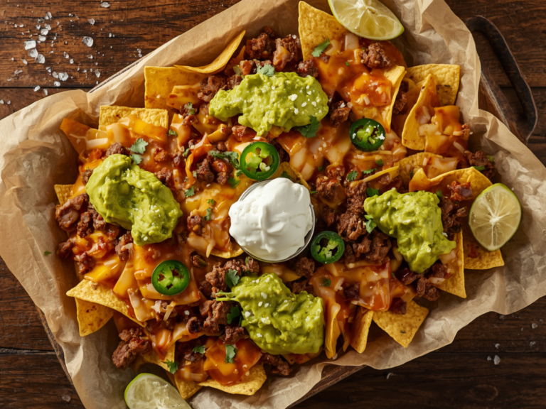 Chipotle Chicken Nachos with Jalapeรฑo Yogurt 1