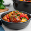 Crockpot BBQ Chicken and Bell Peppers 1
