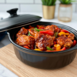 Crockpot BBQ Chicken and Bell Peppers 2