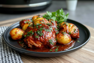 Crockpot BBQ Chicken and Potatoes 1