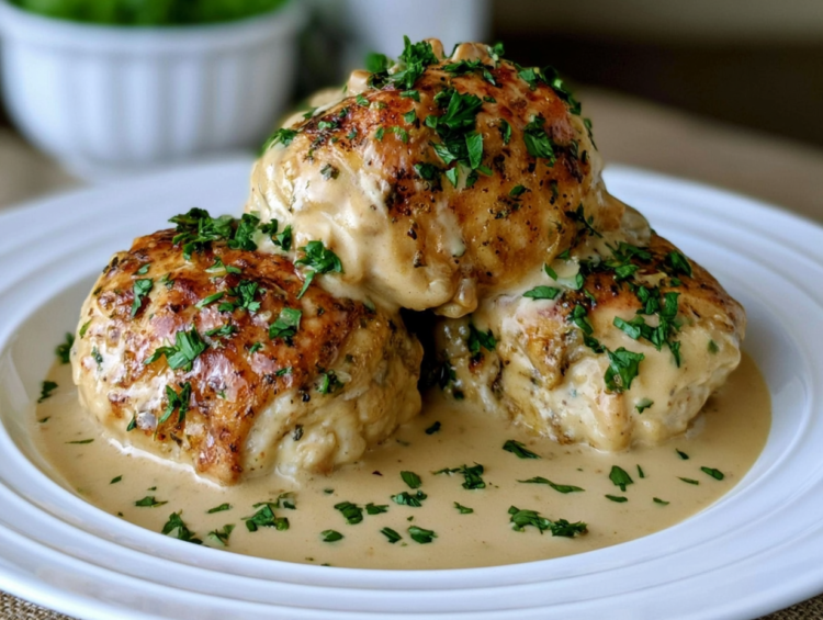 Easy Crockpot Chicken and Creamy Gravy Recipe 1