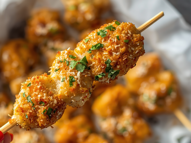 Garlic Parmesan Chicken Skewers 1
