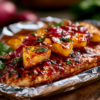 Pineapple BBQ Chicken Campfire Foil Dinners 1