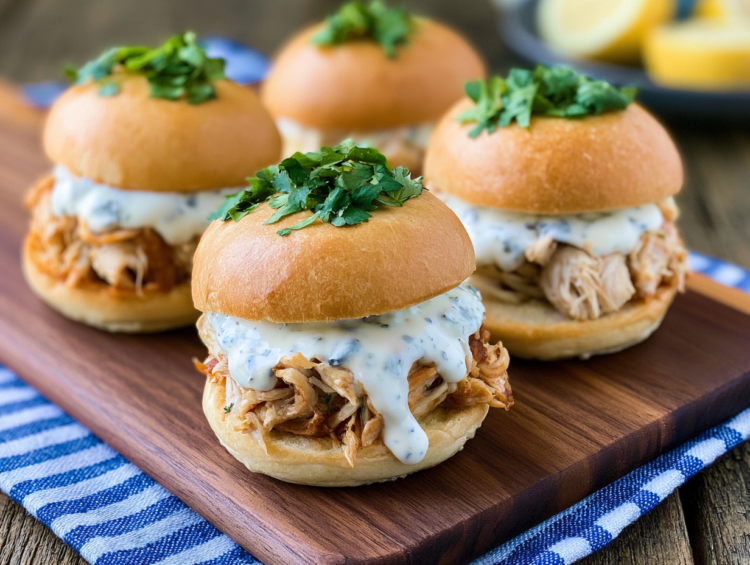 Slow Cooker Pulled Chicken with White Alabama BBQ Sauce 1
