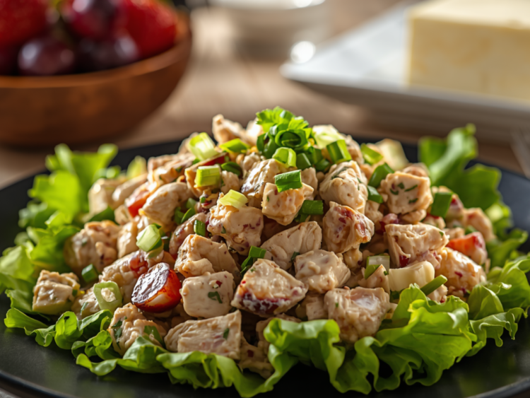 Southern Chicken Salad Recipe with grapes and pecans 1