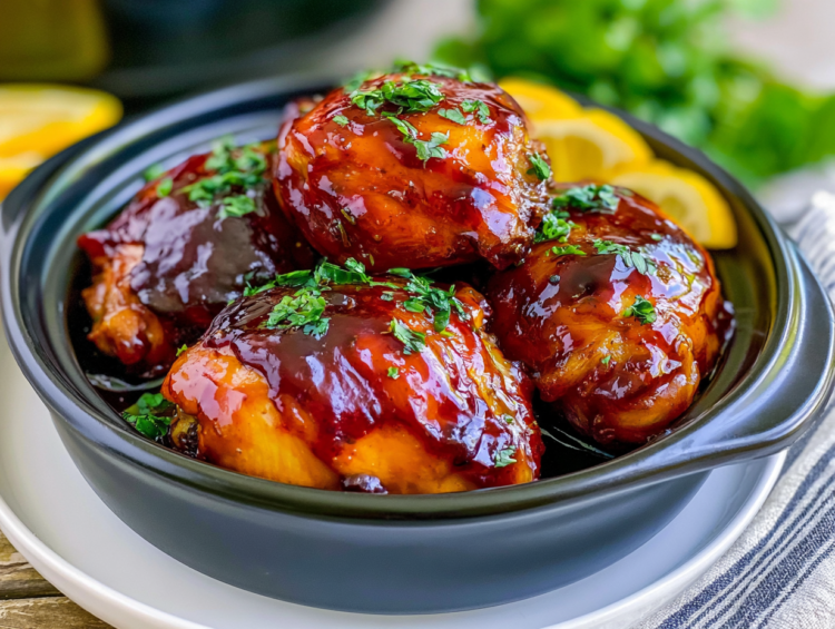 Sticky-Sweet Crockpot BBQ Chicken 1
