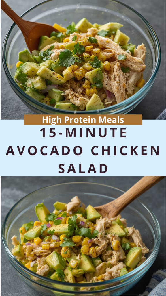15-Minute Avocado Chicken Salad