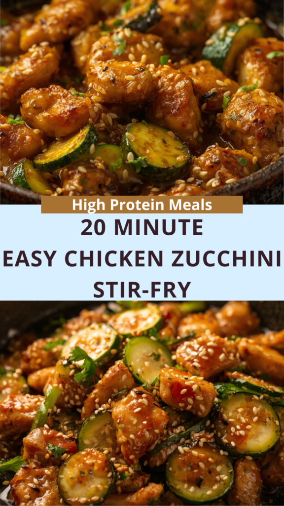 20 Minute Easy Chicken Zucchini Stir-Fry