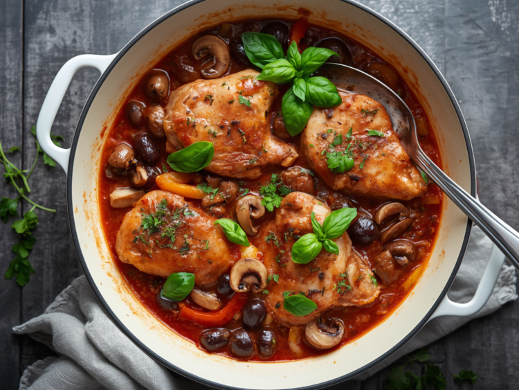 Authentic Italian Chicken Cacciatore Recipe 1