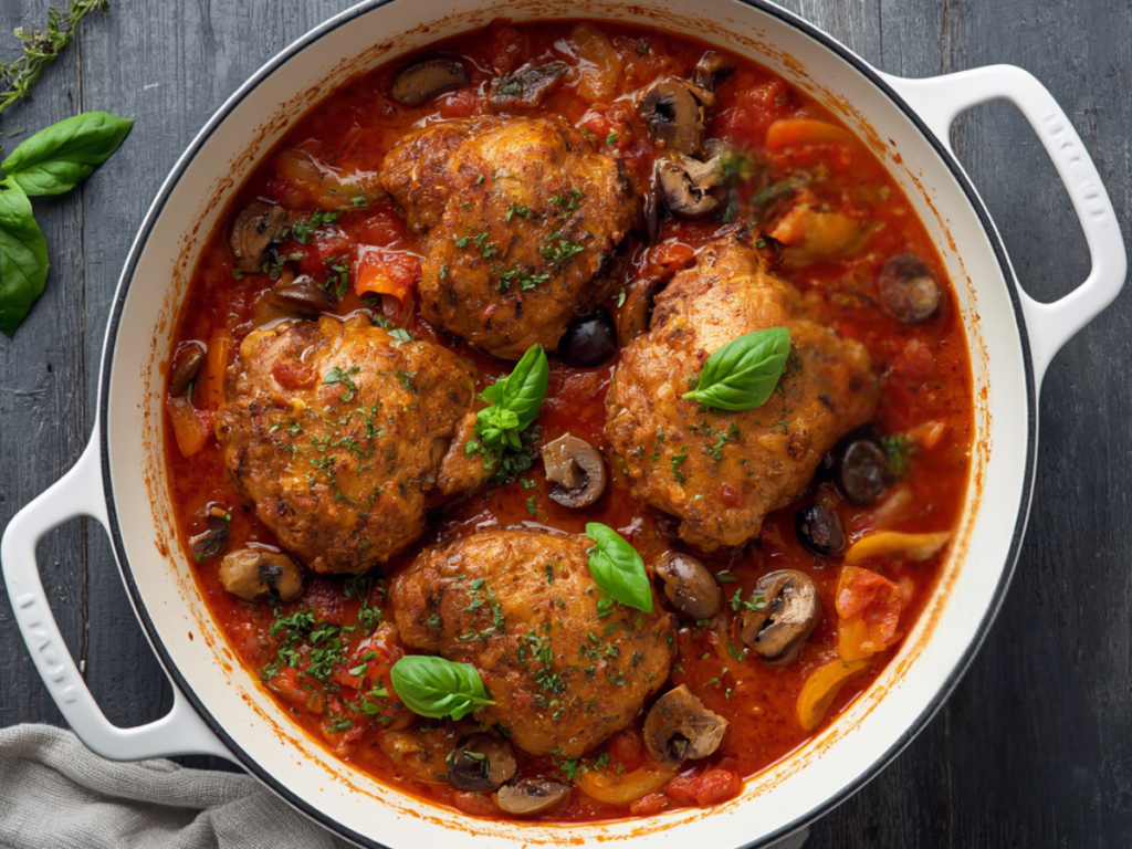 Authentic Italian Chicken Cacciatore Recipe 2