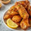Baked Lemon Garlic Chicken Wings 1