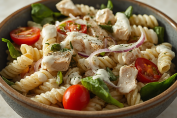 Chicken Spinach Pasta Salad 1