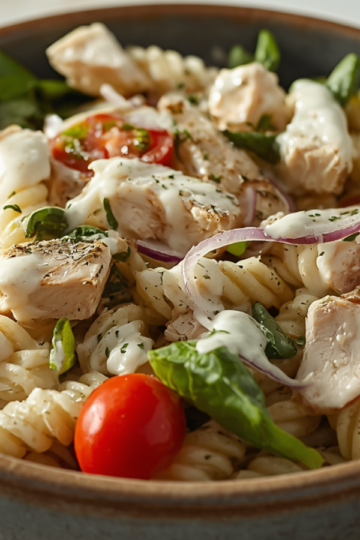 Chicken Spinach Pasta Salad 1
