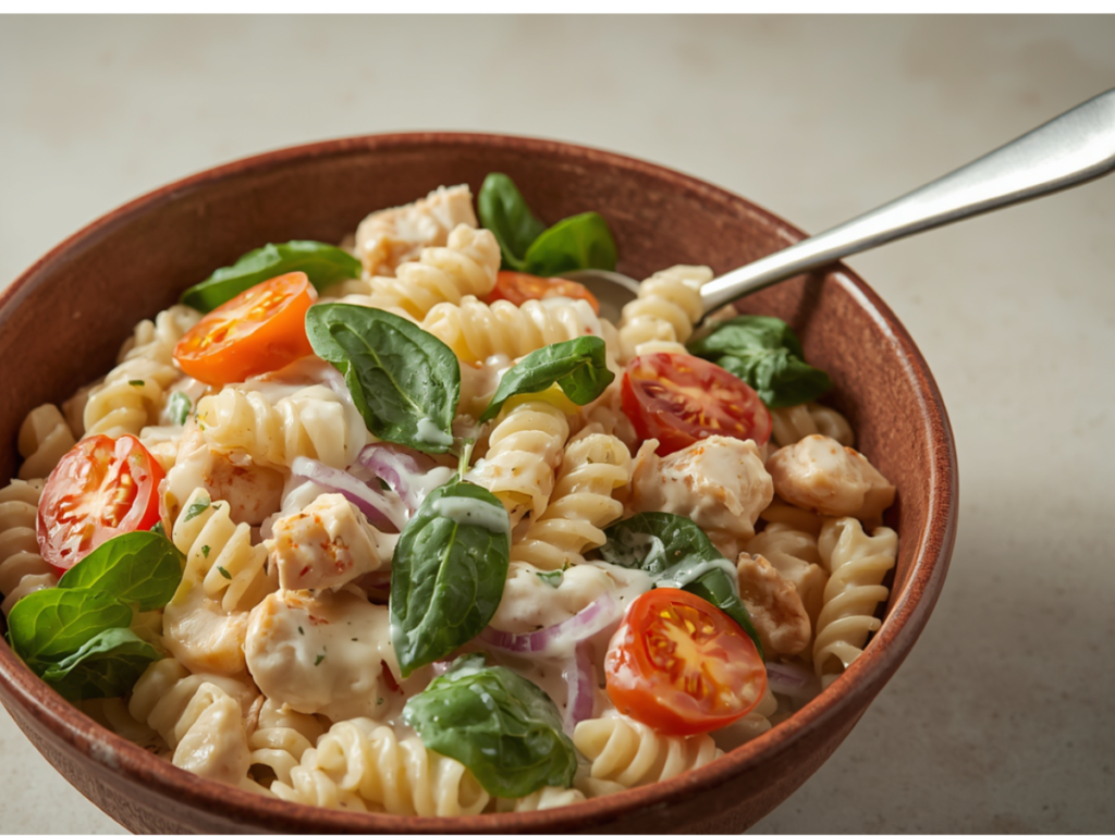 Chicken Spinach Pasta Salad 2