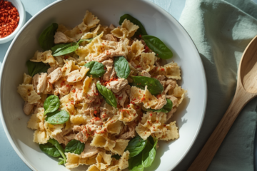 Cold Chicken Spinach Pasta Salad 1