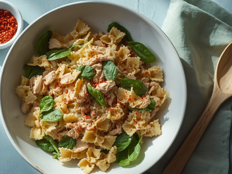 Cold Chicken Spinach Pasta Salad 1