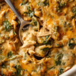 Creamy Chicken Florentine Artichoke Casserole 2