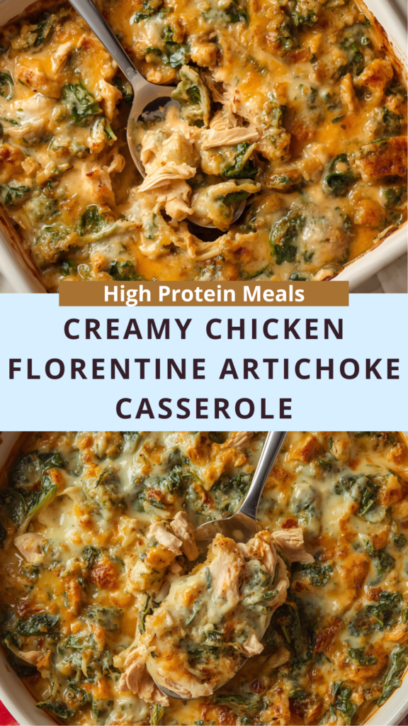 Creamy Chicken Florentine Artichoke Casserole