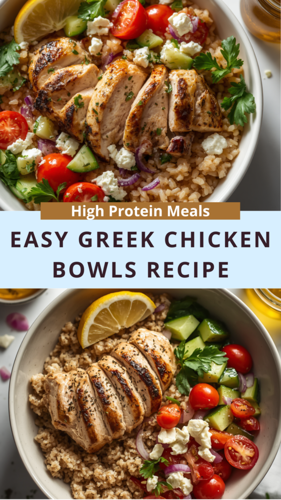 Easy Greek Chicken Bowls Recipe