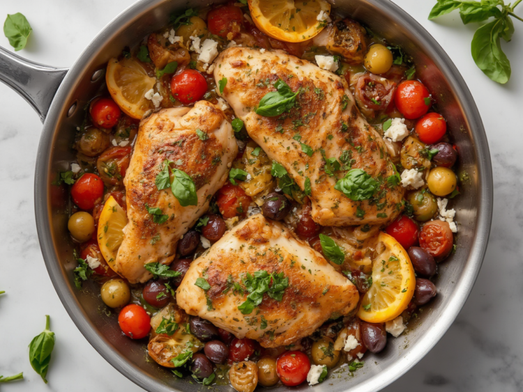 Easy Mediterranean Skillet Chicken Recipe 1