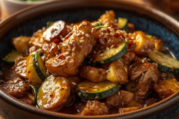Easy Zucchini Mushroom Chicken Stir Fry Recipe 1