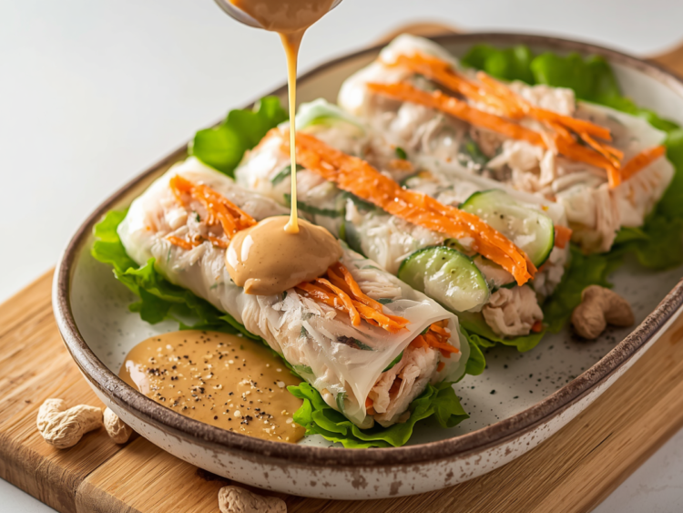 Giant Bang Bang Chicken Rice Paper Roll 1