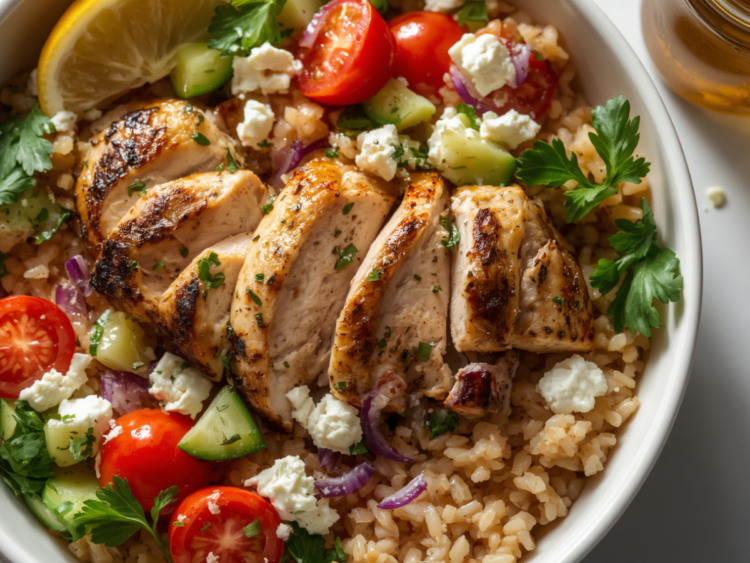 Greek Chicken Bowls 1