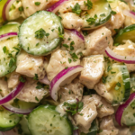 High Protein Cucumber Salad with chicken 2