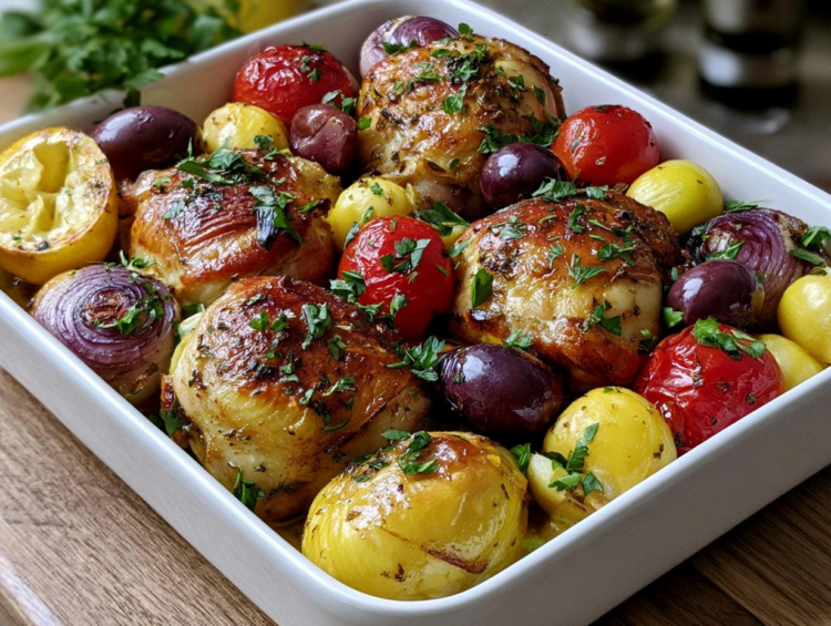 Mediterranean Baked Chicken Dinner 1