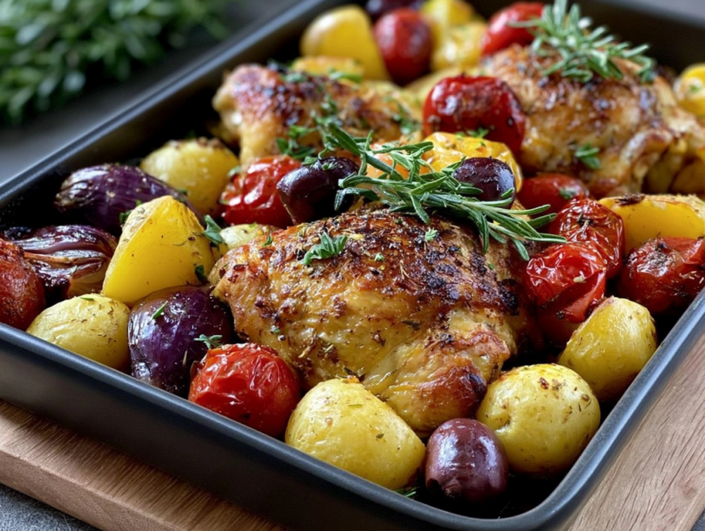 Mediterranean Baked Chicken Dinner 2