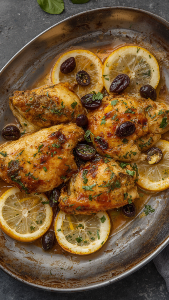 Mediterranean Chicken with Lemons and Olives 2