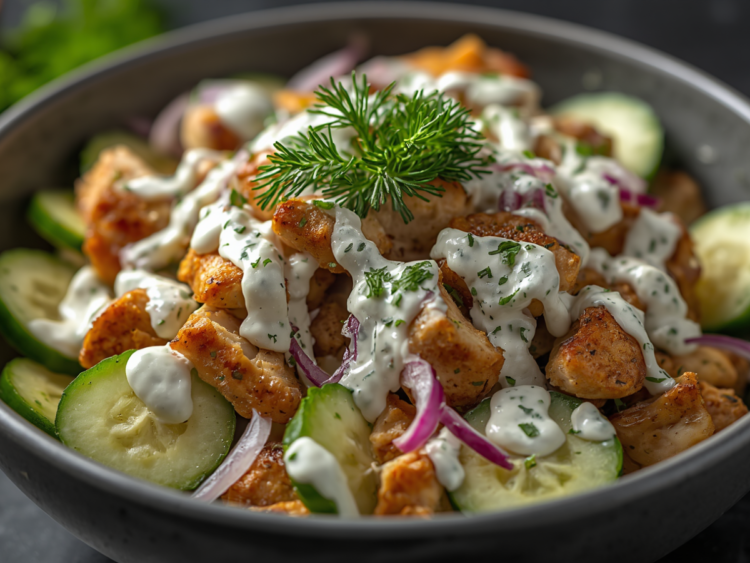 Mediterranean Tzatziki Chicken Salad 1