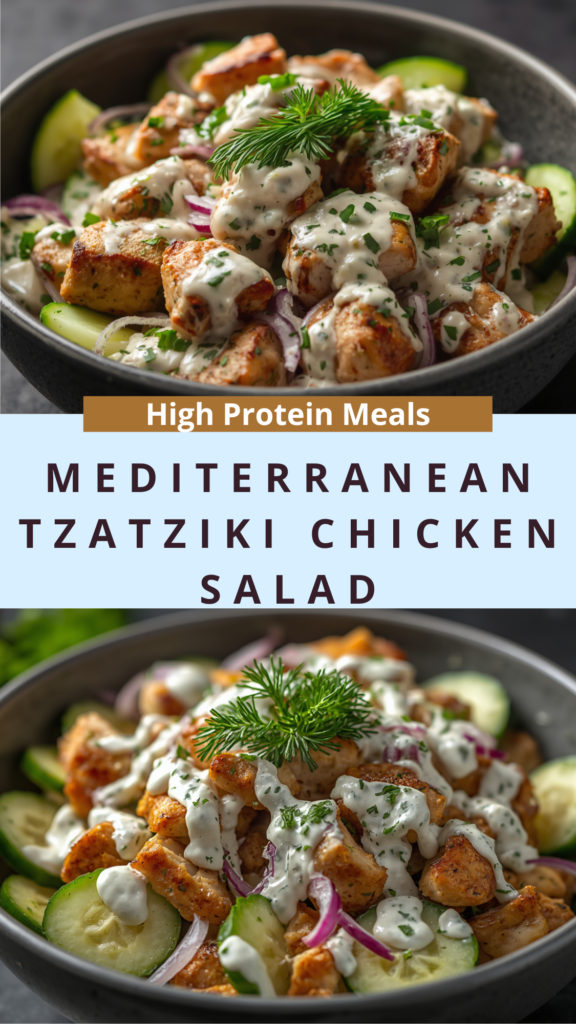 Mediterranean Tzatziki Chicken Salad