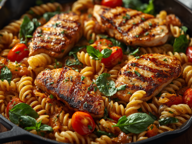 One-Pan Chicken Zucchini Pasta Skillet Delight 1