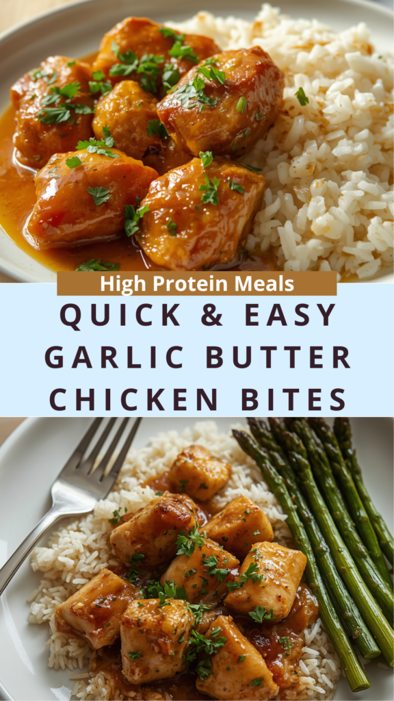 Quick & Easy Garlic Butter Chicken Bites