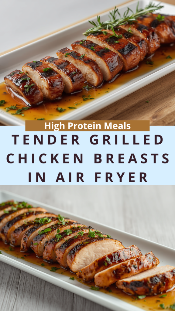 Tender Grilled Chicken Breasts in Air Fryer