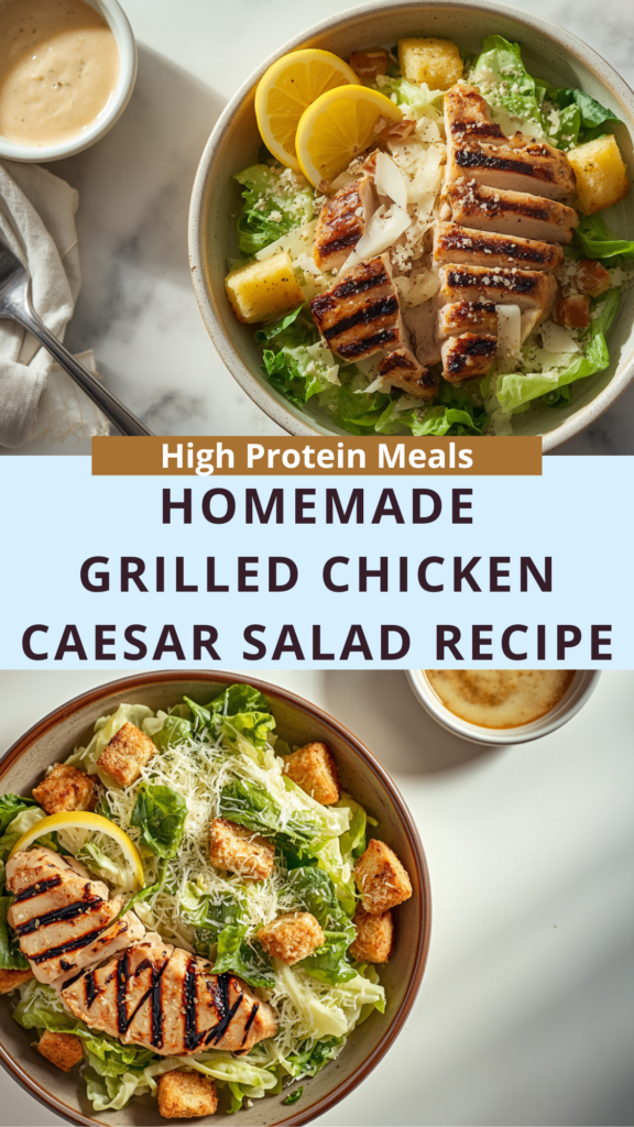 homemade Grilled Chicken Caesar Salad Recipe