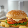 Air Fryer Ground Chicken Burger 1