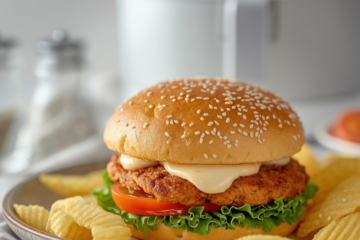 Air Fryer Ground Chicken Burger 1