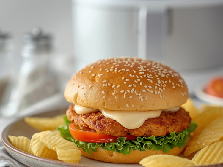 Air Fryer Ground Chicken Burger 1