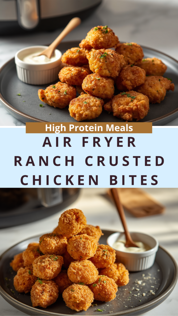 Air Fryer Ranch Crusted Chicken Bites