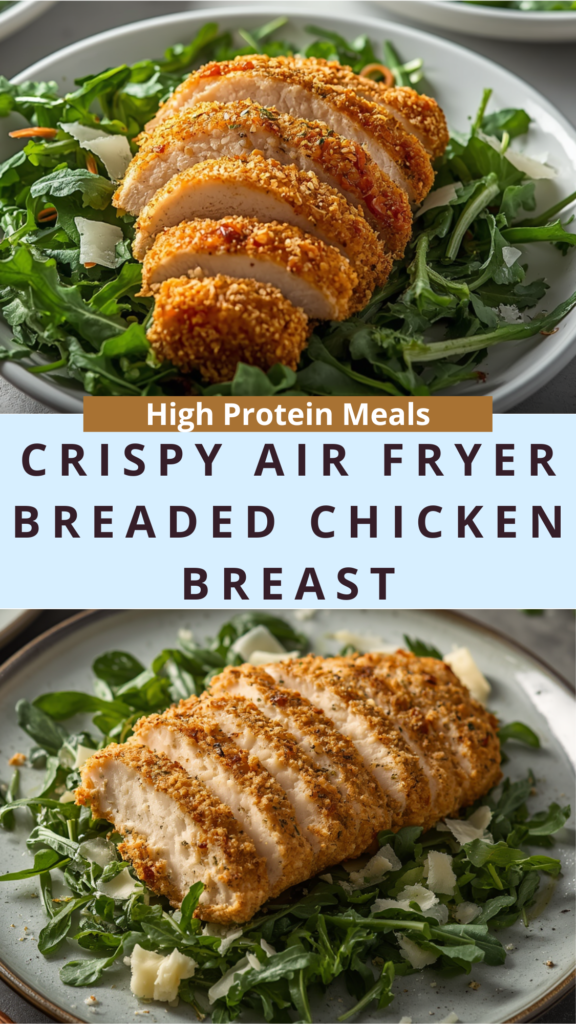 Crispy Air Fryer Breaded Chicken Breast