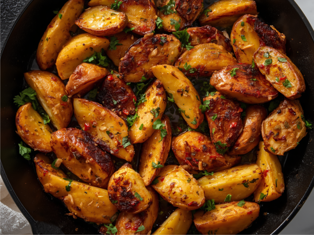 Garlic Butter Chicken and Potatoes Skillet