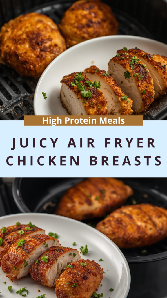 Juicy Air Fryer Chicken Breasts