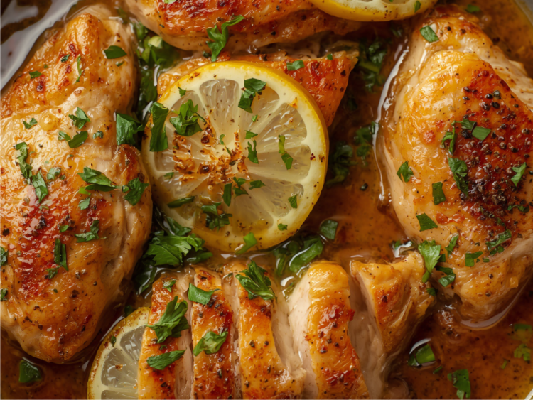 Lemon Butter Dijon Skillet Chicken 1