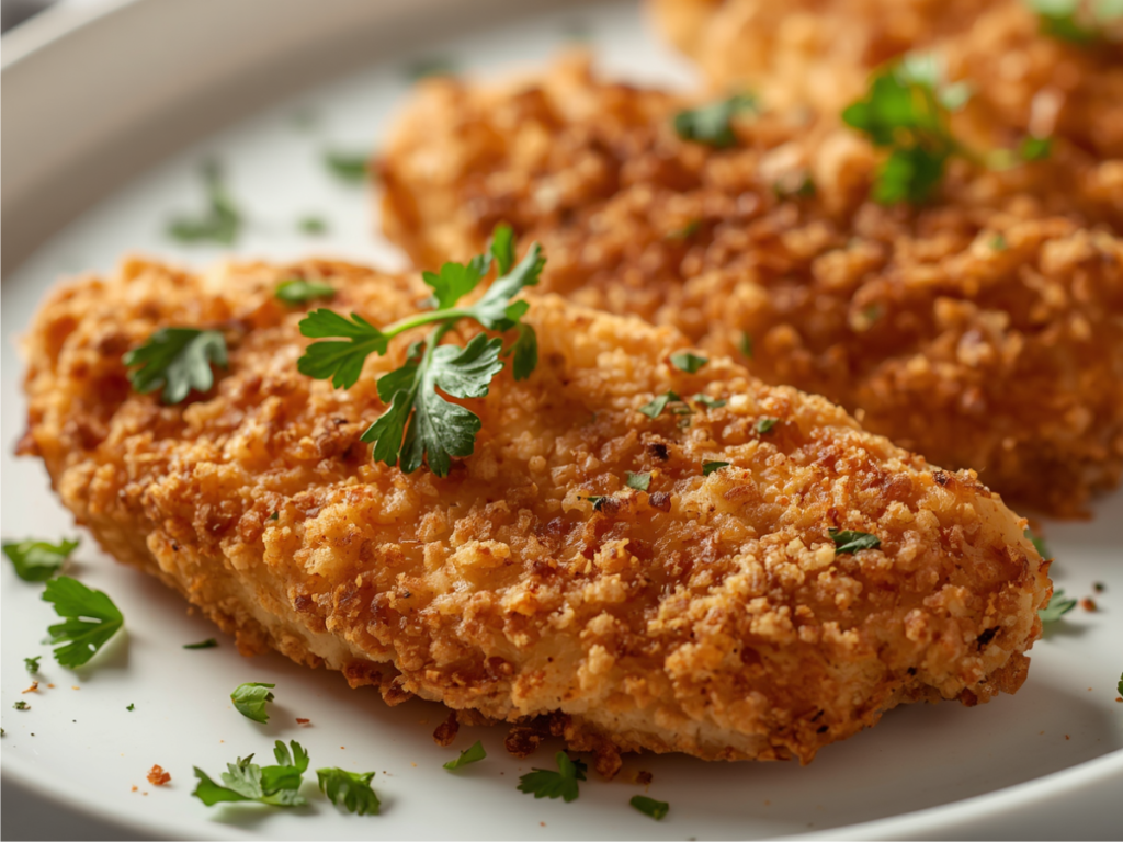 crispy air fryer parmesan crusted chicken recipe Z